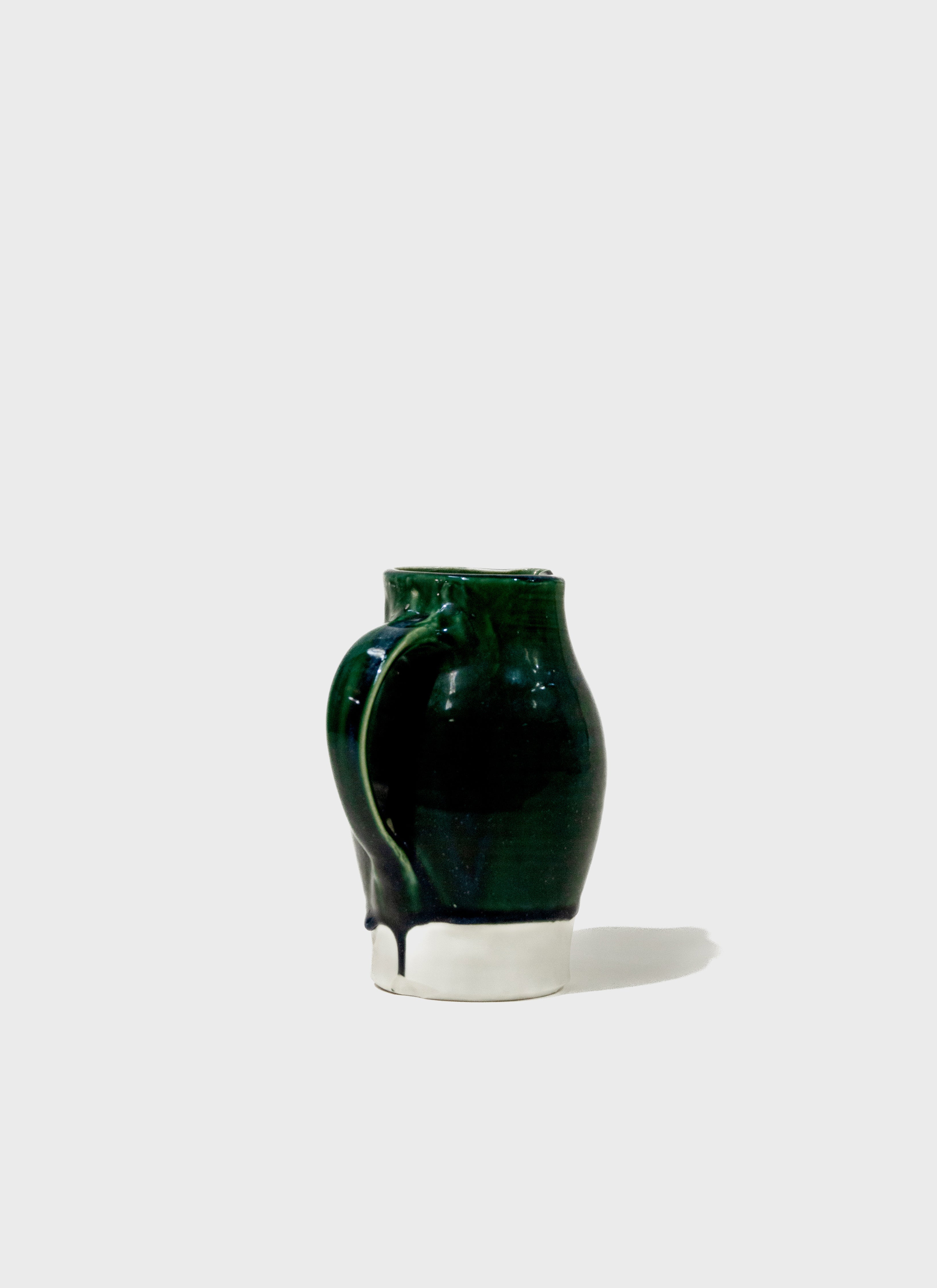 Dark Green Ceramic Jug