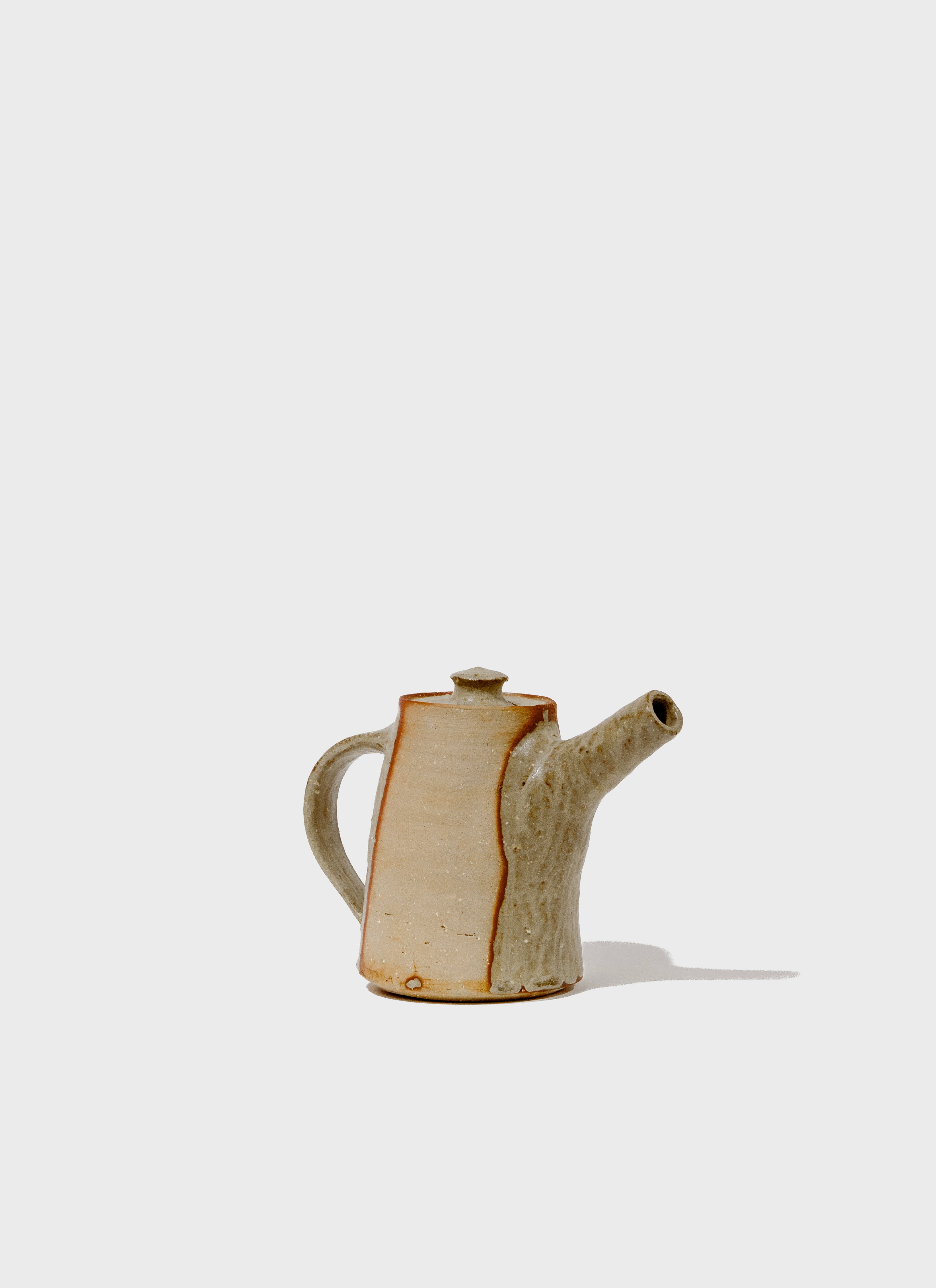 Red Ash Glaze Ceramic Teapot